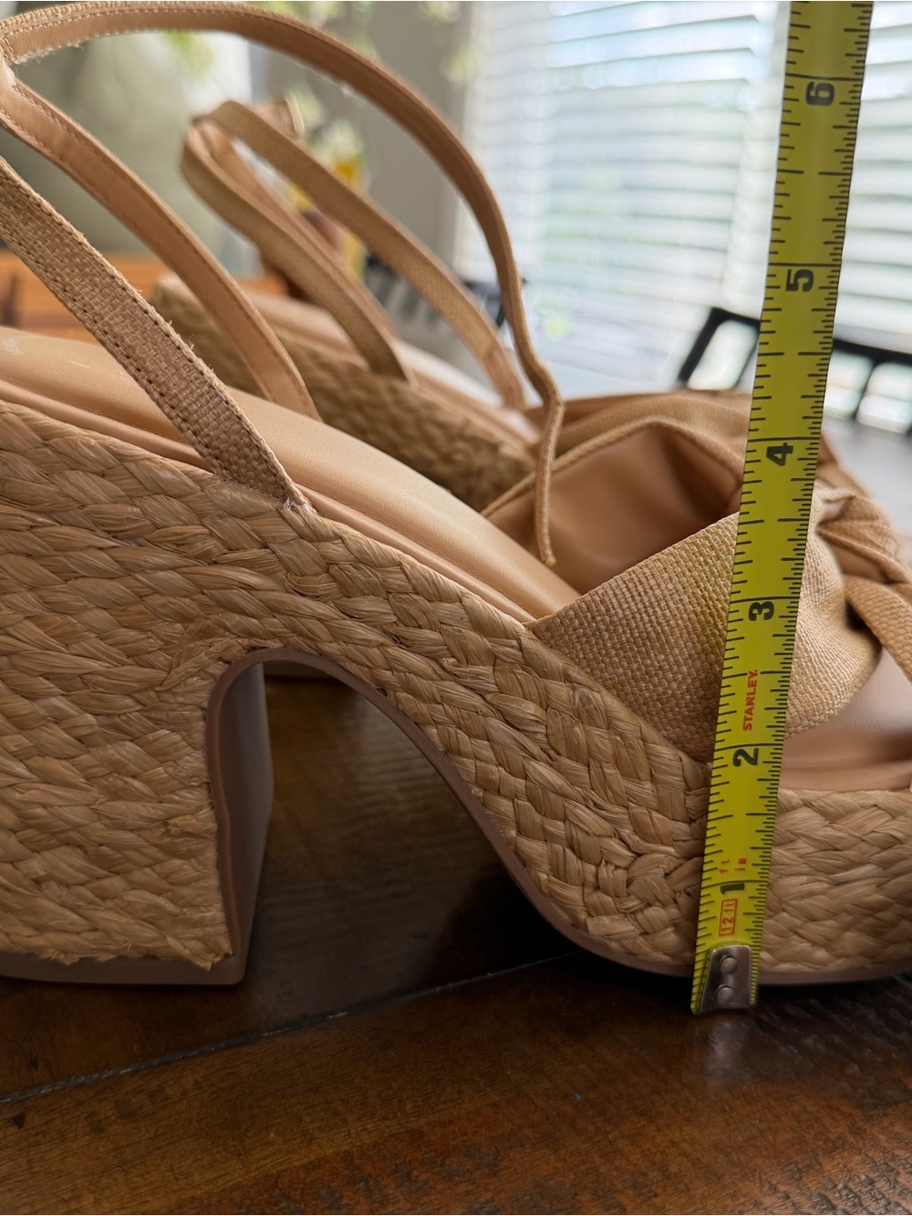 NWT Platform Rafia Heeled Sandals - Picture 5 of 5